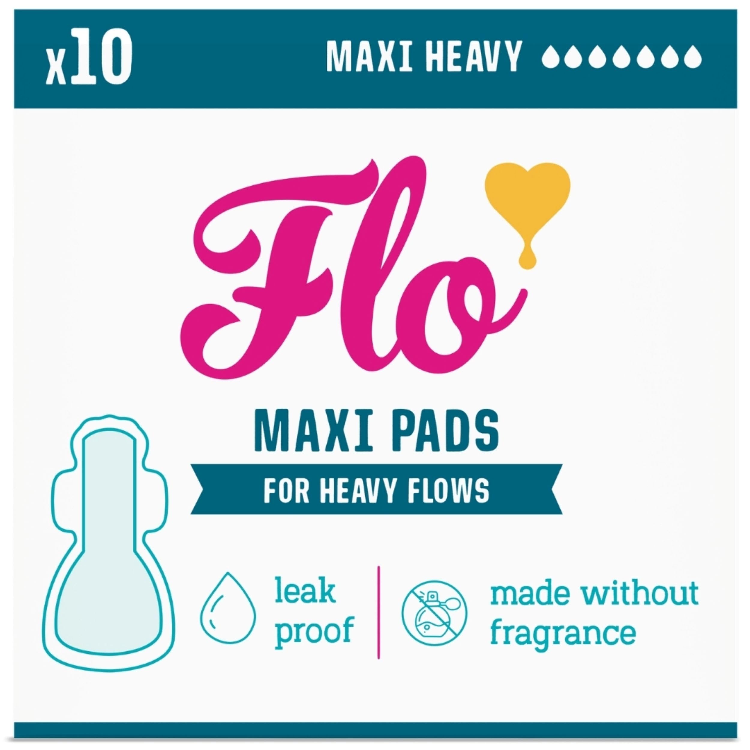 Flo Bamboo Maxi Pads 10S