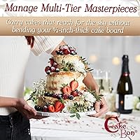 Vista 8 de Molde para tartas de 10 pulgadas (redondo, cuadrado), (negro, blanco), (borde suave, borde ondulado)