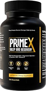 Deep Sleep Supplement – Melatonin Free Sleep Aid with KSM-66® Ashwagandha and Magnesium Glycinate for Nighttime Relaxation, Recovery & Restful Sleep- with L-Theanine, Zinc & Vitamin D3 (30 Servings)