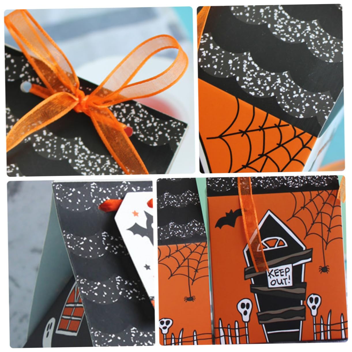Caja Creativa de Halloween para Dulces y Galletas, 50 Piezas de Papel