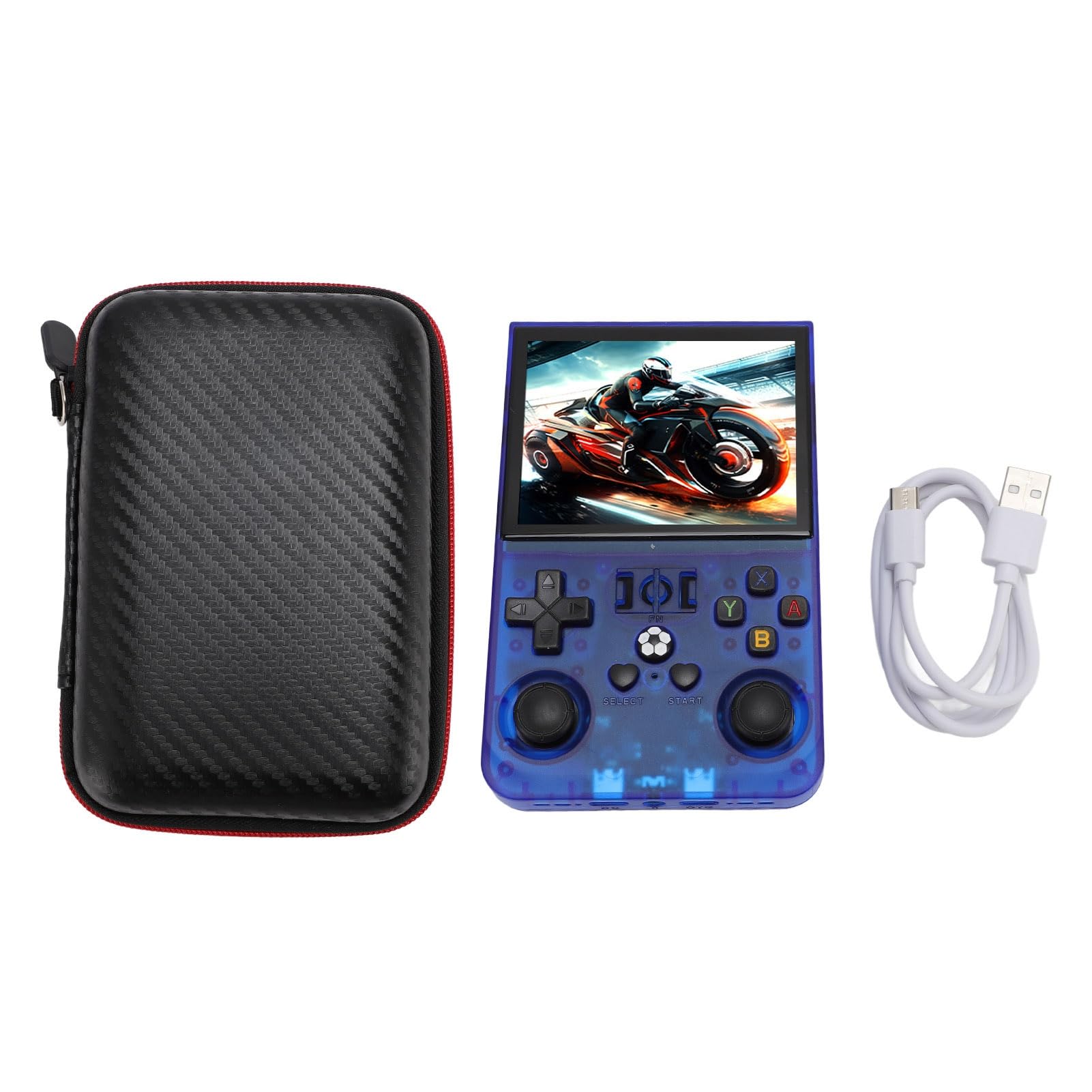 Console portatile per videogiochi R36PRO, console di gioco retrò con schermo IPS da 3,5 pollici (640x480), batteria da 4000 mAh, compatibile con oltre 60 emulatori e (128GB)