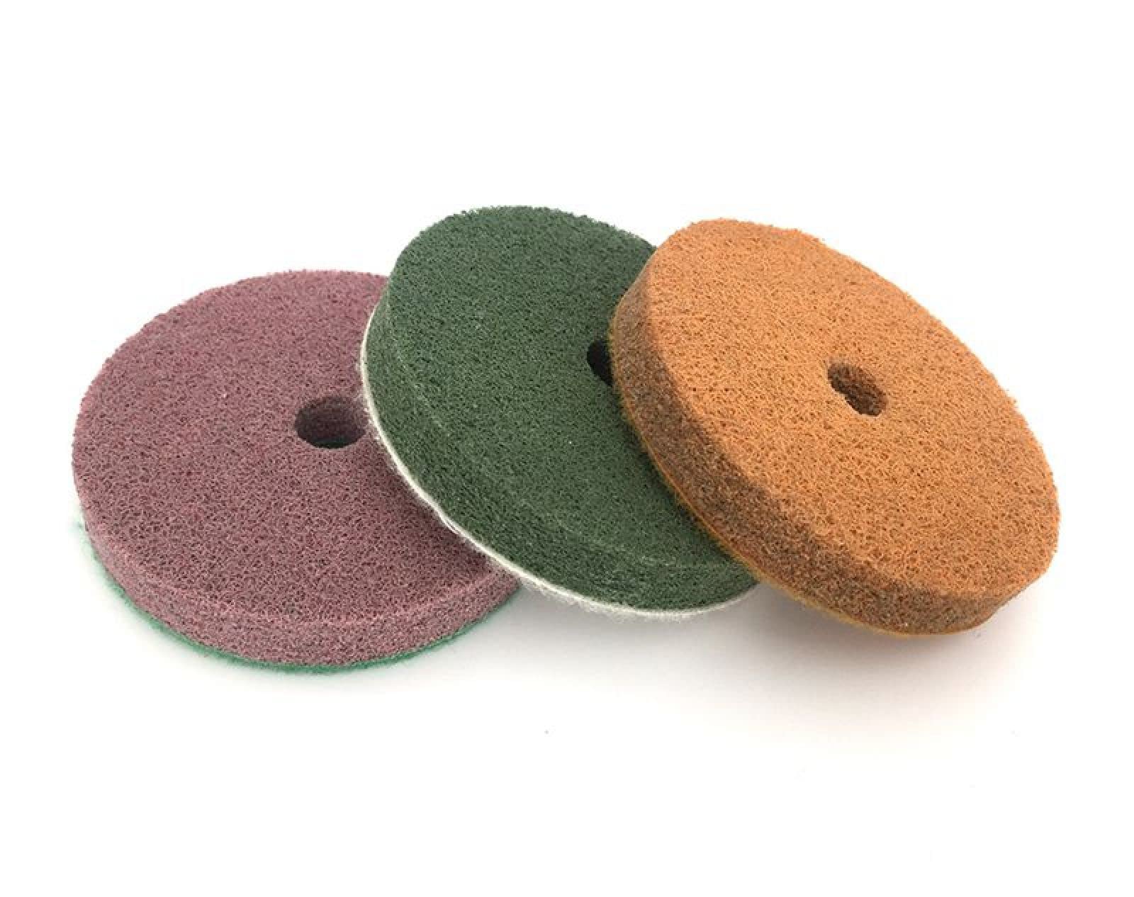 7 Pezzi/lottp 80mm Tamponi Per Lucidatura In Spugna 3 Pollici Durevoli Dischi Per Lucidatura Diamantati Marmo Pavimenti In Cemento Dischi Abrasivi 3FP6,2000