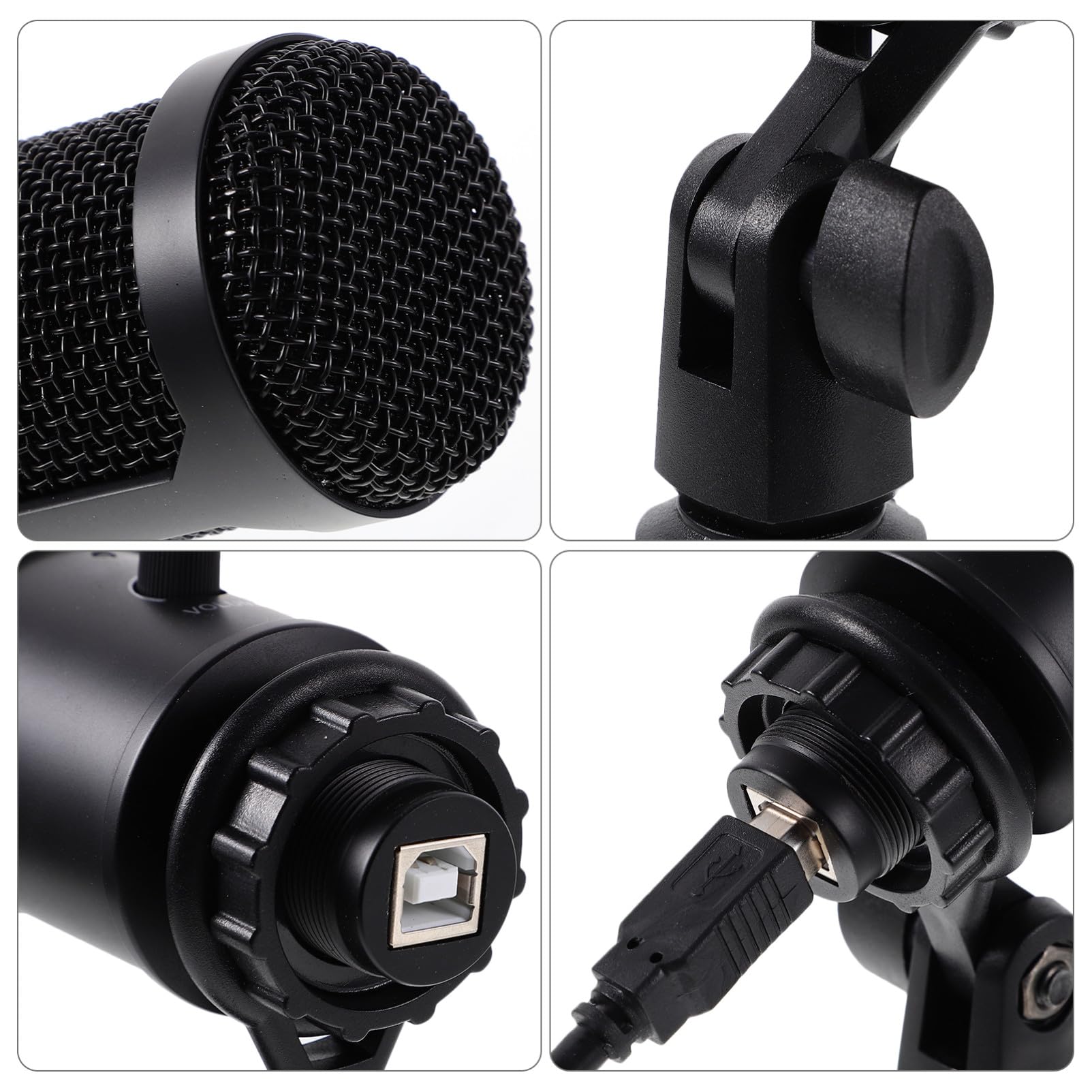 Toddmomy Micrófonos de Condensador Micrófono USB para Grabación de Conferencia Soporte para Video Chat Streaming y Gaming Varios Estilos