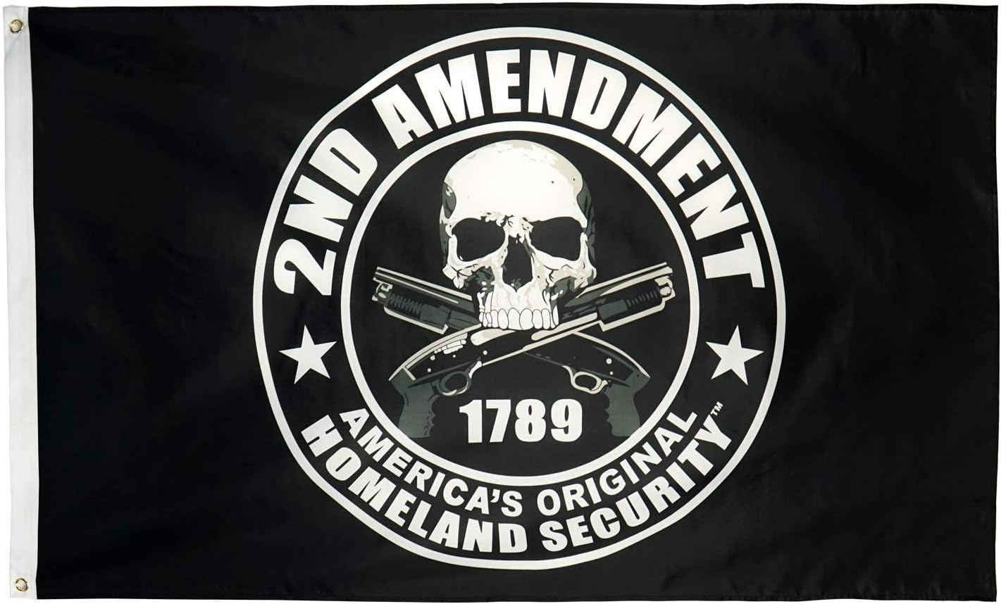 DANF FLAG2nd Amendment Flag 3 x 5 FT America's Original Homeland Security Polyester Banner Flag With Grommets