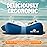 Chillbo LazyBone Inflatable Couch - Quick-Inflation Flapper System, Fun Prints, No-Pump Setup, Ripstop Polyester, Portable Air Lounger for Beach, Camping, Festivals, & Hiking