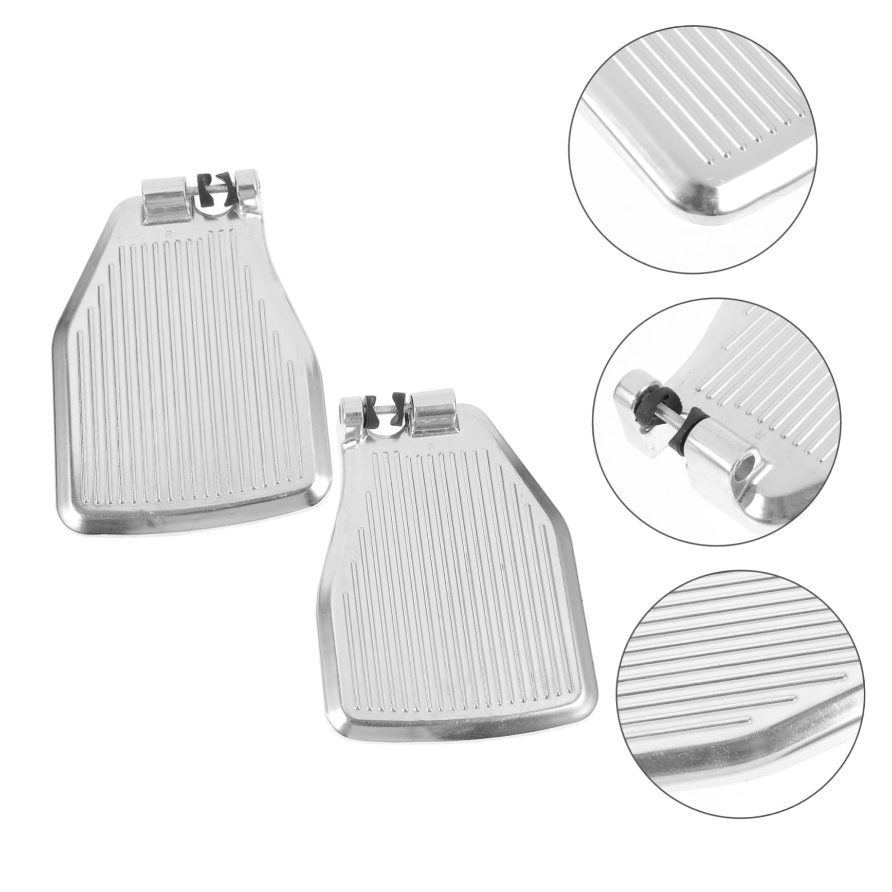 FOMIYES Reposapiés Pedal de Repuesto Silla de Ruedas para Aleación de Aluminio Ligera Diseño Ergonómico para Usuarios Movilidad Reducida en Extremidades Inferiores
