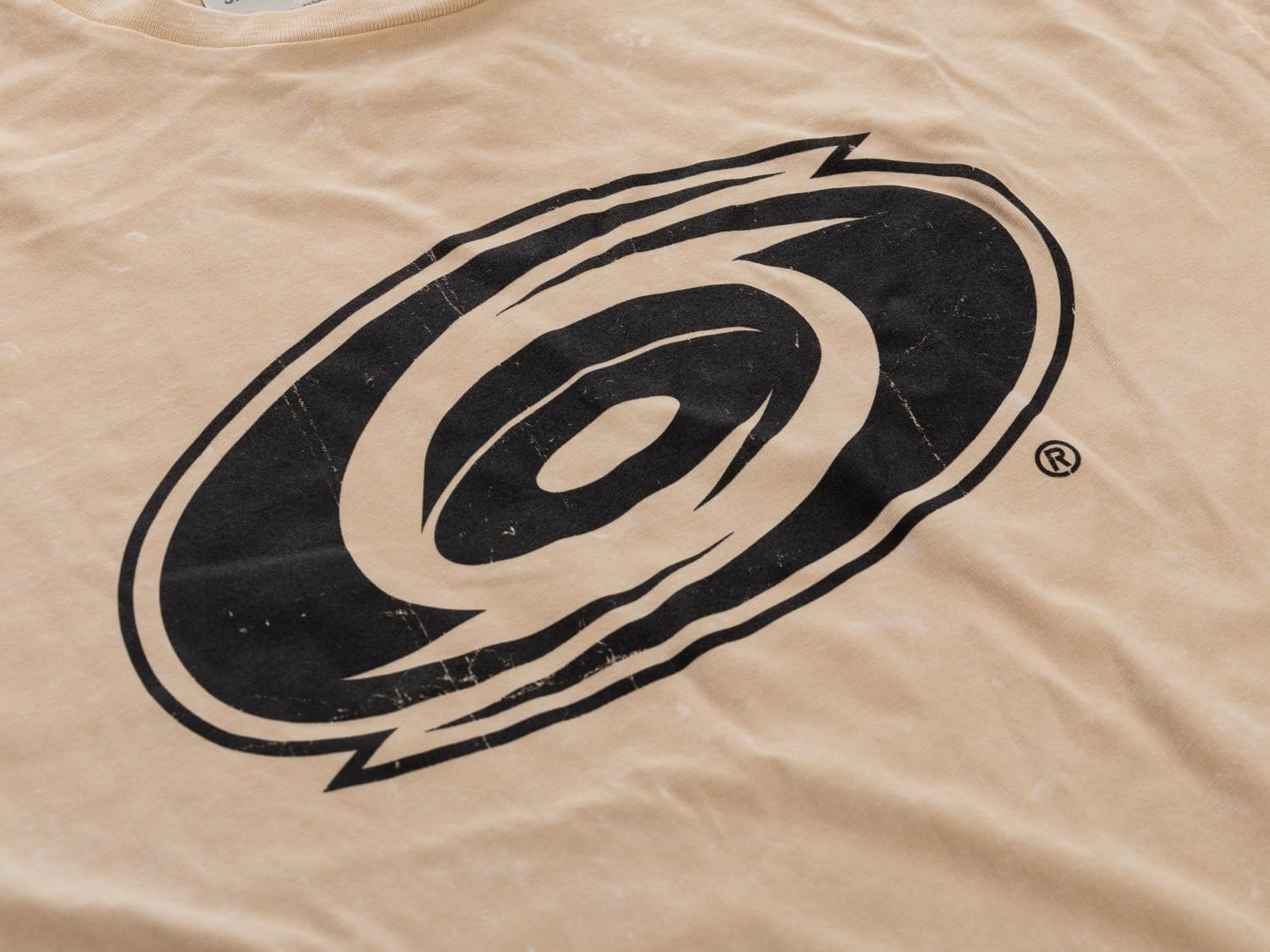 Calhoun NHL Surf & Skate Men's Acid Wash Distressed Logo Long Sleeve Vintage Style Shirt