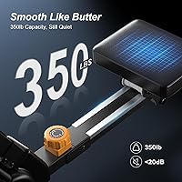 Vista 4 de 2026update Magnetic Rowing Machines for Home,Rower Machine with 16 Levels,Powerful Silent Magnetic Resistance,350lbs Weight Capacity,LCD Negro