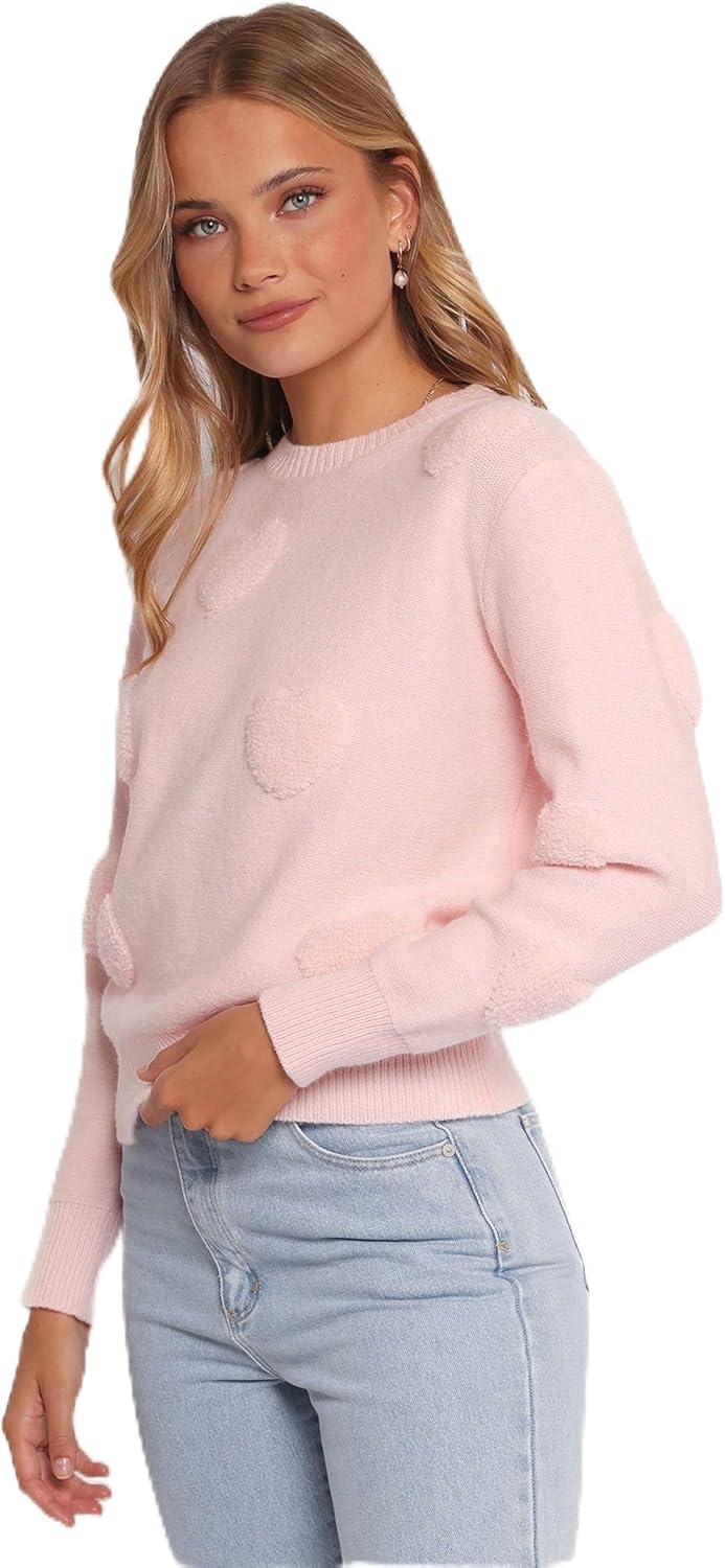 Petal & Pup Women's Orlenda Heart Knit Sweater