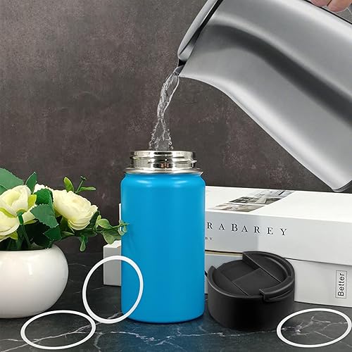 Miniatura 7 de 6 juntas de repuesto para Hydro Flask tapa abatible de boca ancha, tapón de goma de silicona de 2 pulgadas para hidrofrasco con pinzas