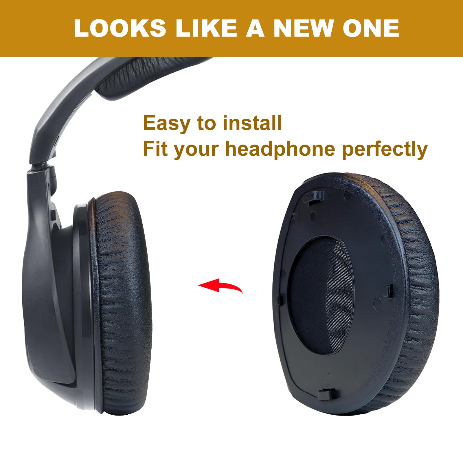Replacement Earpads For Sennheiser Hdr Rs160 Rs170 Rs180 Headphone | BIG W Replacement Earpads For Sennheiser Hdr Rs160 Rs170 Rs180 Headphone | BIG W