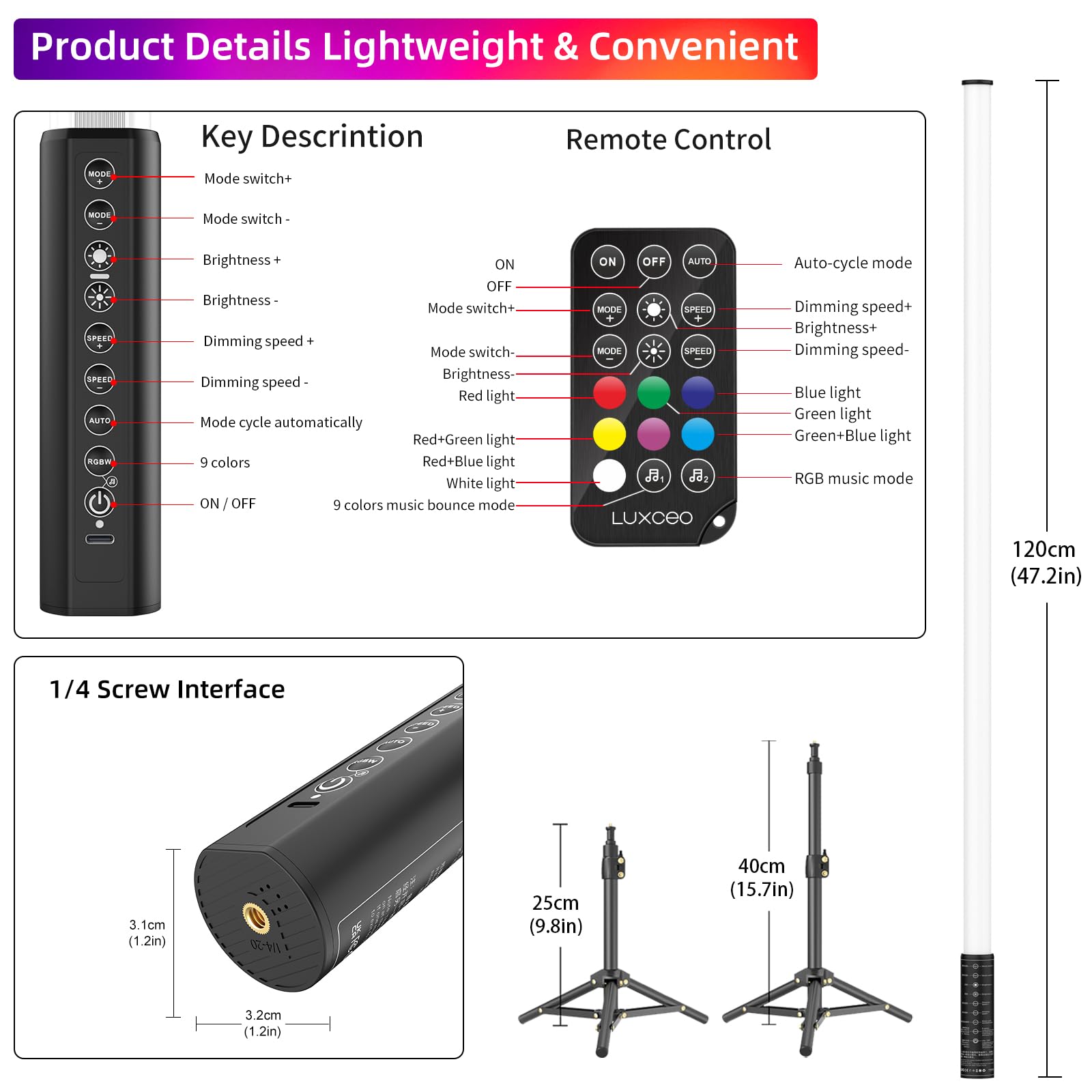 Amazon | 4フィートポータブルバッテリー駆動チューブライト 4個パック