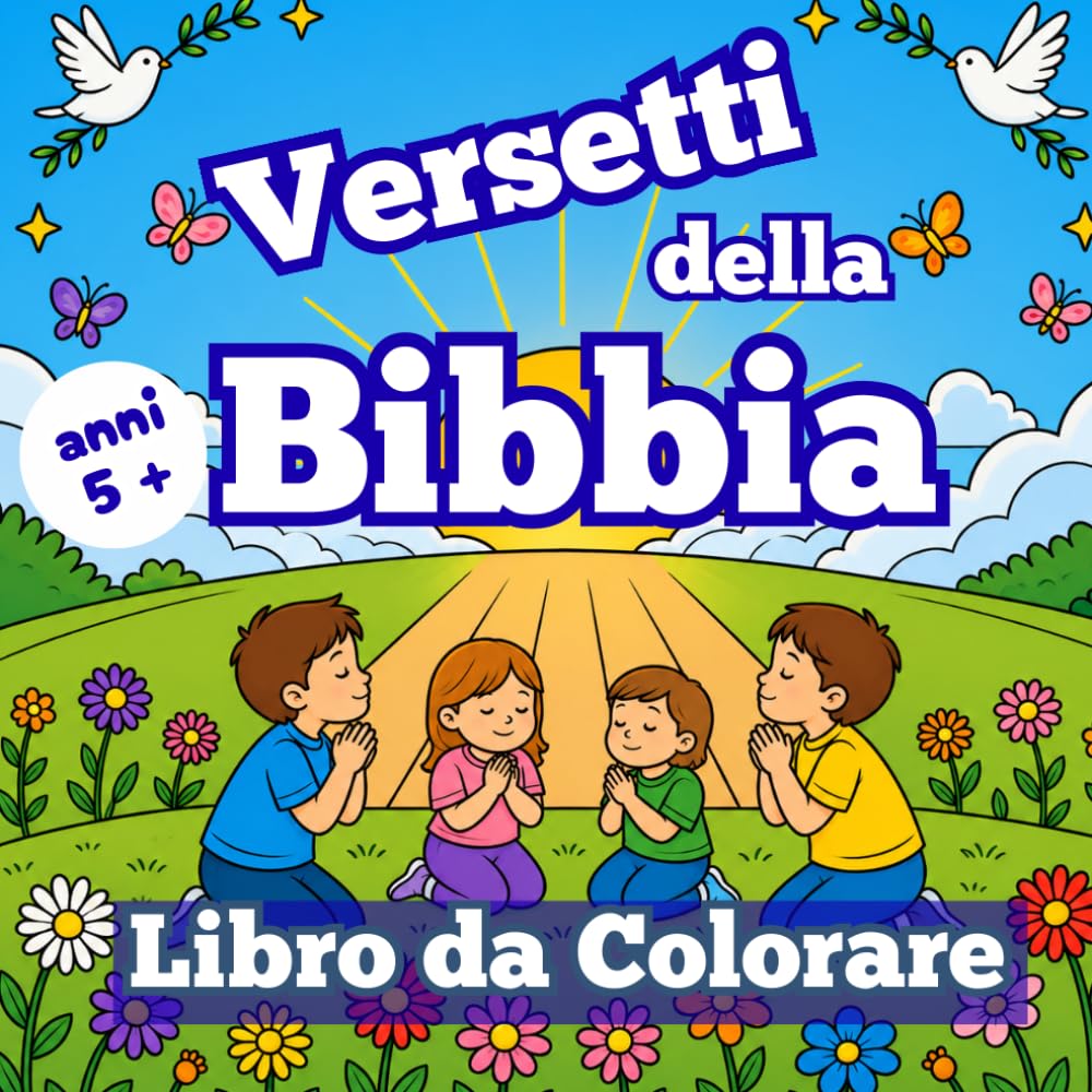 Versetti della Bibbia: Libro da Colorare per bambini