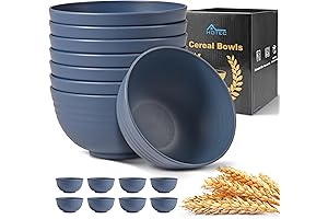 HOTEC Wheat Straw Soup Bowls: Durable and Convenient