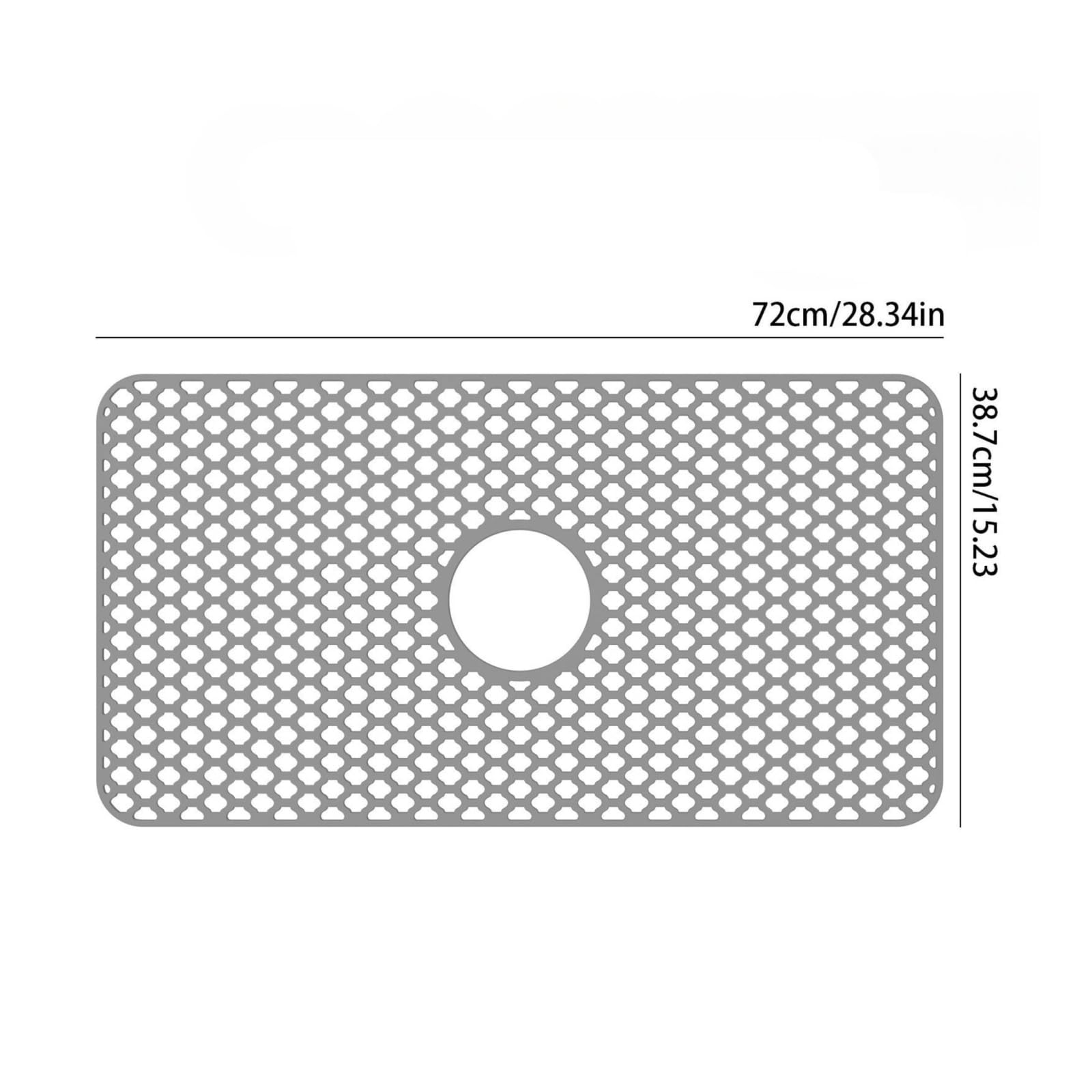 Tapis d’évier Carré Gran Taille, Gris