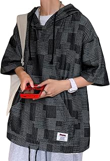 [ShuMing]半袖パーカー メンズ 夏服 Tシャツ フード付き デニム 薄手 ゆったり プルオーバー 大きいサイズ カジュアル パーカー ストリート系ファッション