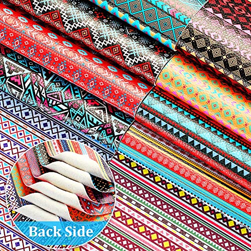 Cuir synthétique géométrique 21 x 16 cm pour customiser vos objets usés - 3