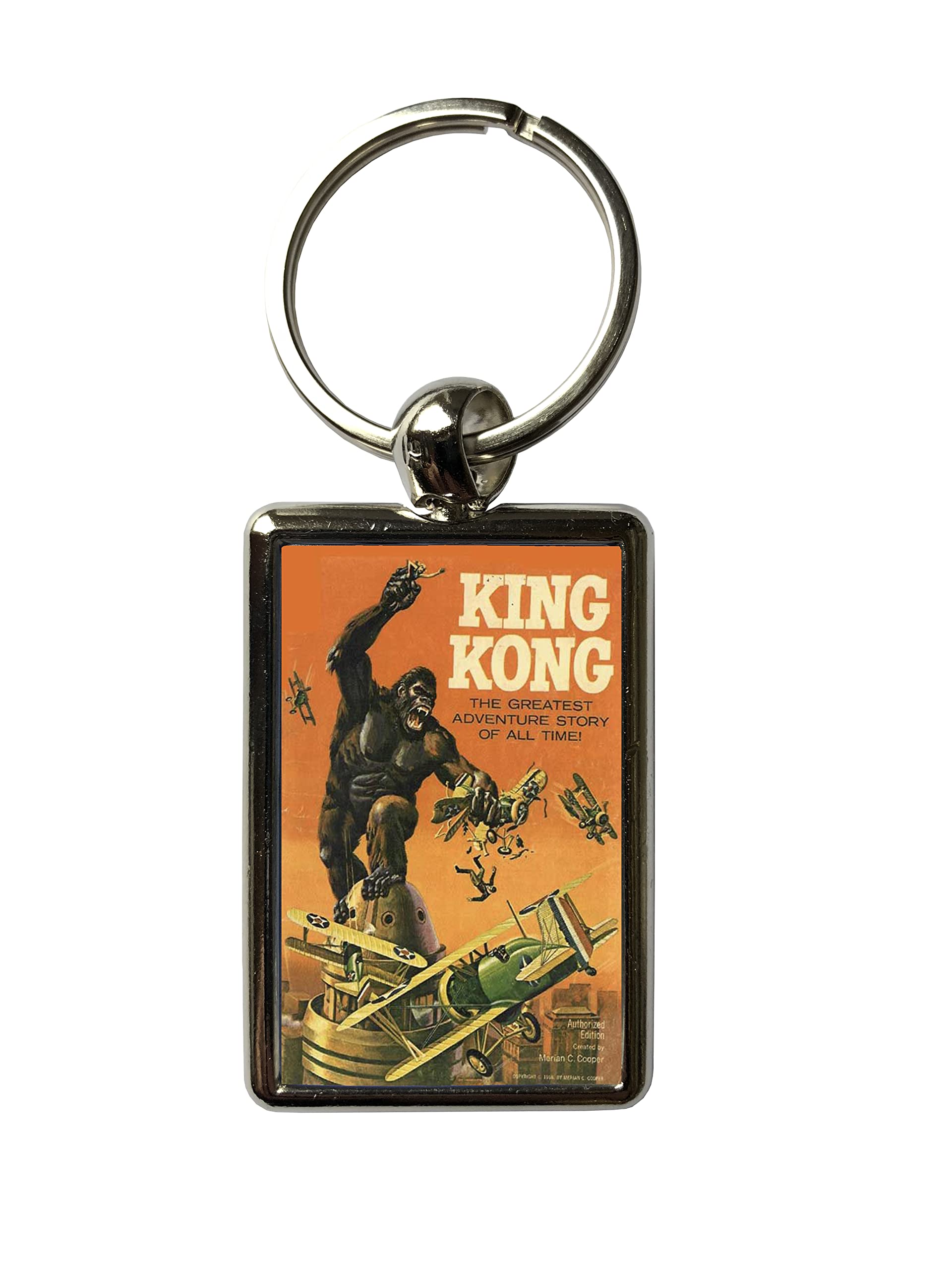 Super Universe King Kong Empire State Classic Movie Poster Metal Keyring 3 x 4.5 cm