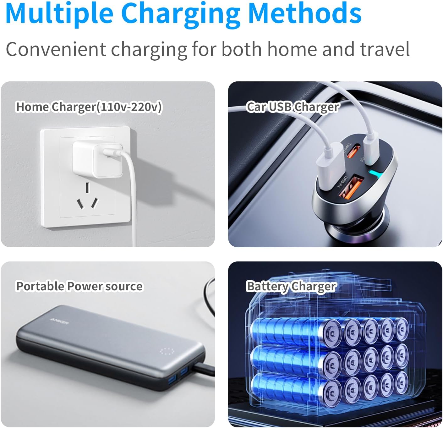 Portable Insulin Cooler Travel Box, Mini Drug Refrigerator with LCD Temp Display, 13600mAh Rechargeable Battery Diabetic Box with Handle, Insulin Travel Case for Home & Outdoor Use (Gray)