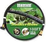 5/8" Soaker Hose 15FT for Garden Drip Hose Irrigation System with Solid Brass Fitting for Lawns Flower Beds & Vegetable Gardens (15FT)