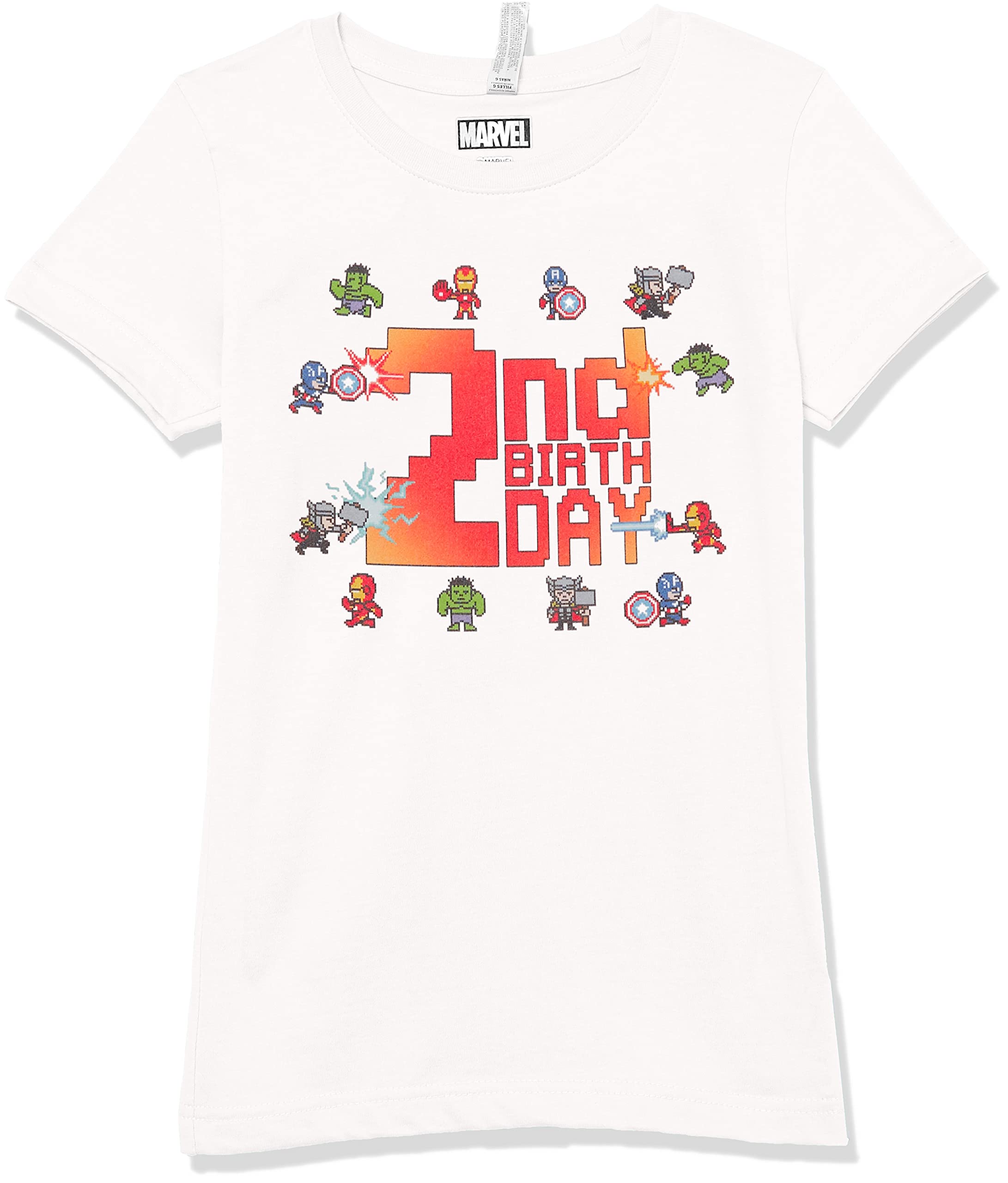 T-shirt Marvel fille 2 ans blanc pour fête d'anniversaire - 3