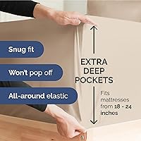 Vista 478 de Extra Deep Pocket Split King Sheets - 5 Piece Breathable & Cooling Bed Sheets - Hotel Luxury Bed Sheet Set - Soft, Wrinkle Free & Comfy - Easily