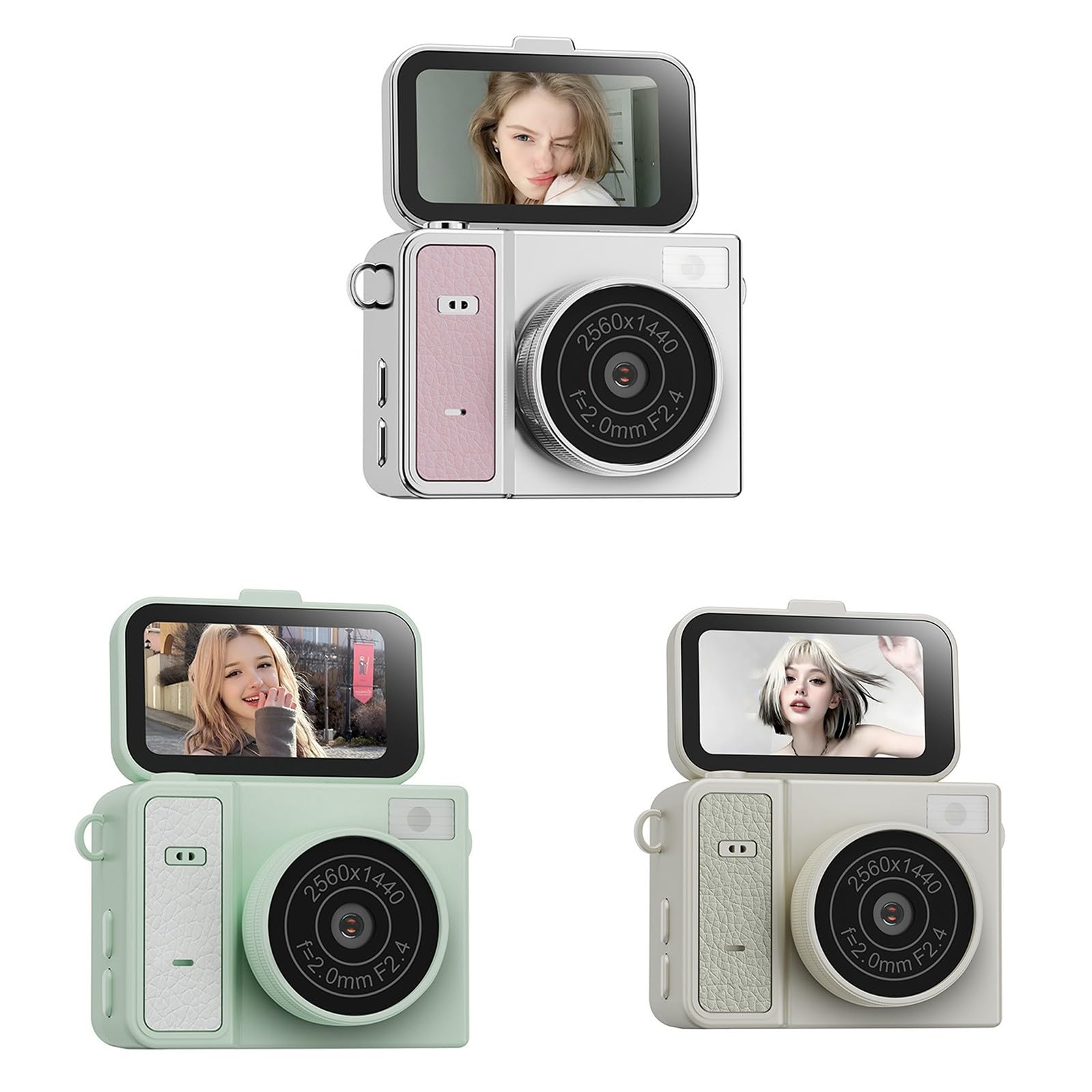 Amazon | 1080P CCDデジタルカメラ、 反転スクリーン付き、 旅行や