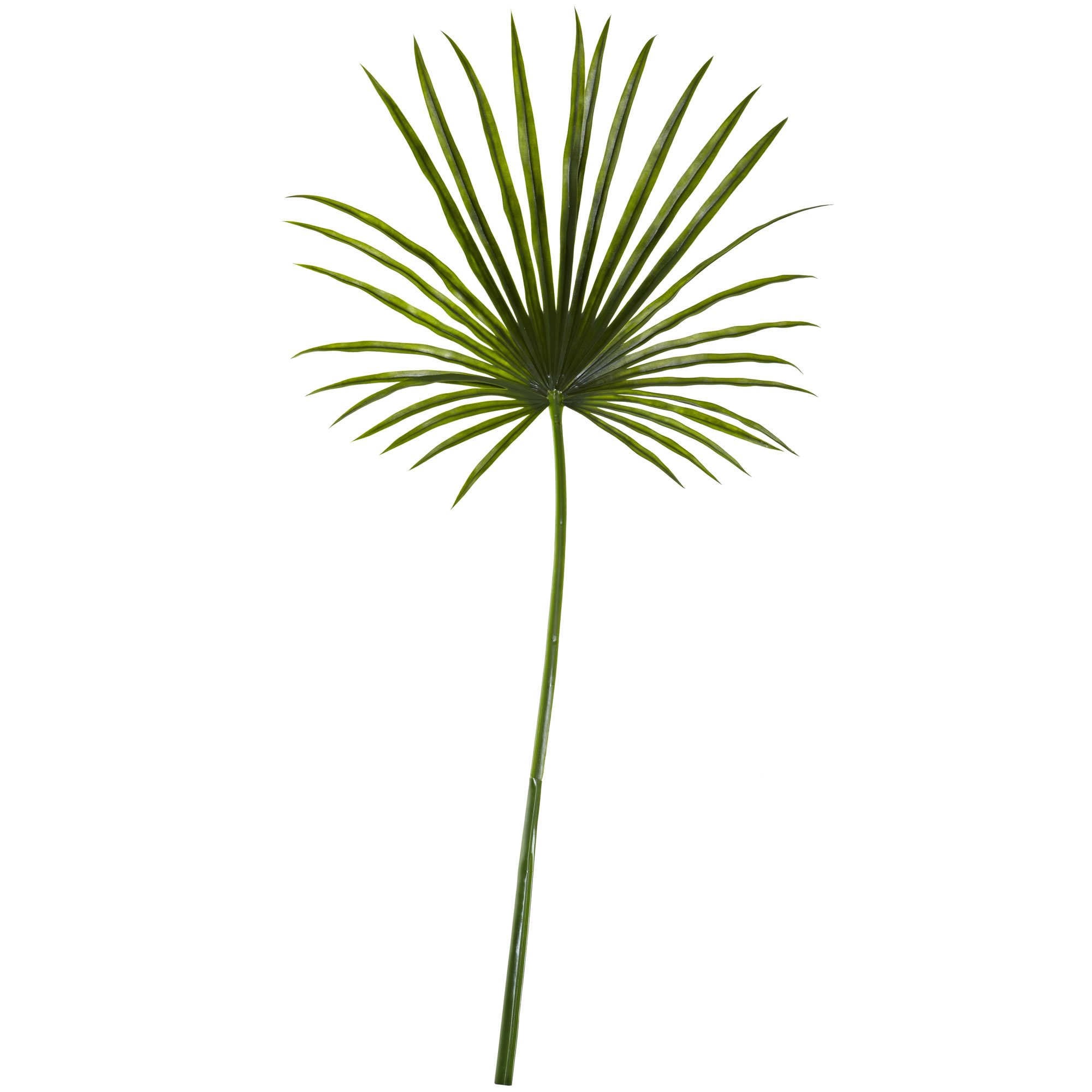 Photo 1 of Nearly Natural 50in. Fan Palm Spray Artificial Plant (Set of 2)