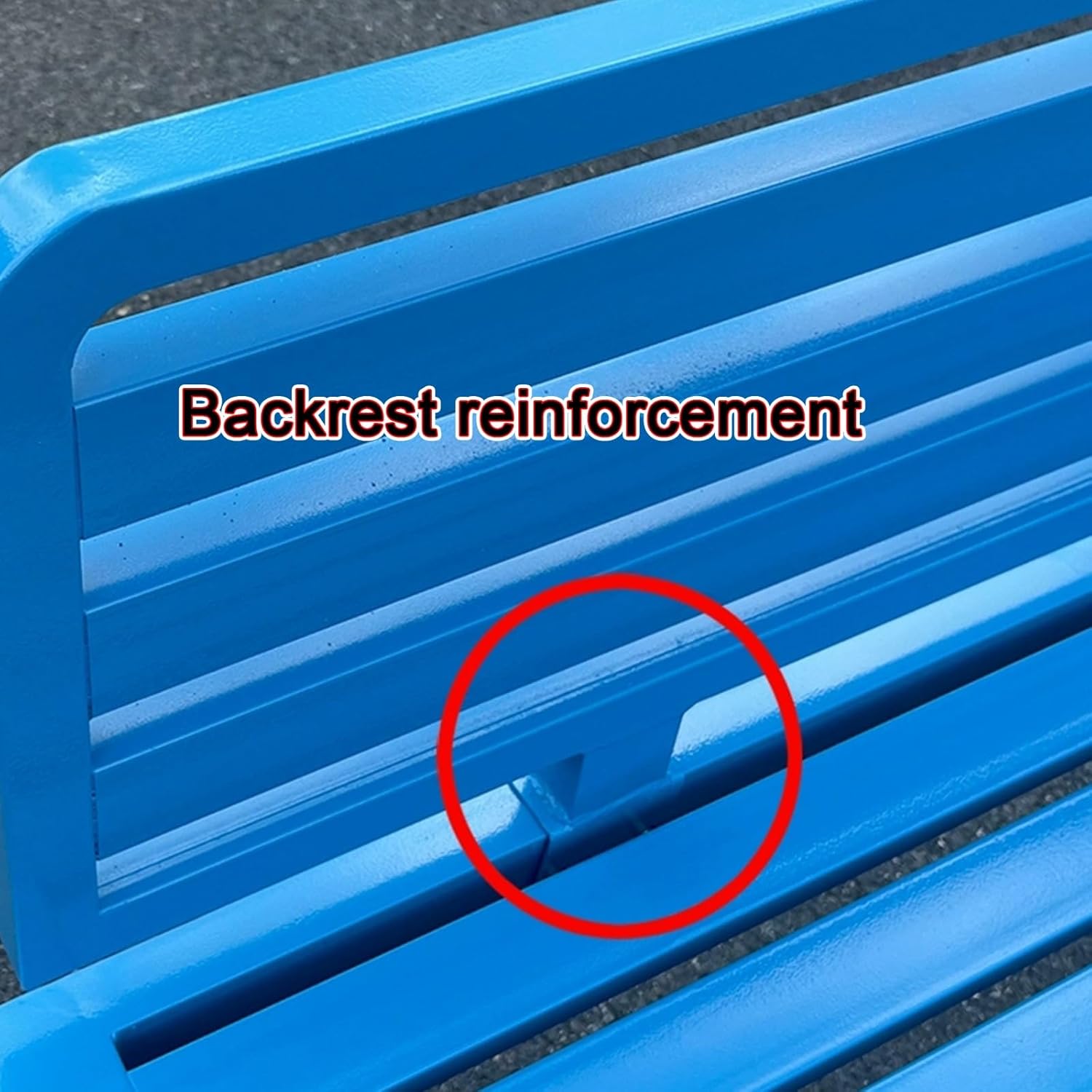 Metal Outdoor Garden Bench, Leisure Chair with Backrest and Armrests, Traditional 2-Seater Garden Bench, Slatted Seat Design, Patio Bench Chair for Indoor, Outdoor, Patio, Park(Green,100cm)