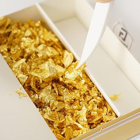 KINGBOOM Edible Gold Leaf Flakes For All Your Edible Needs