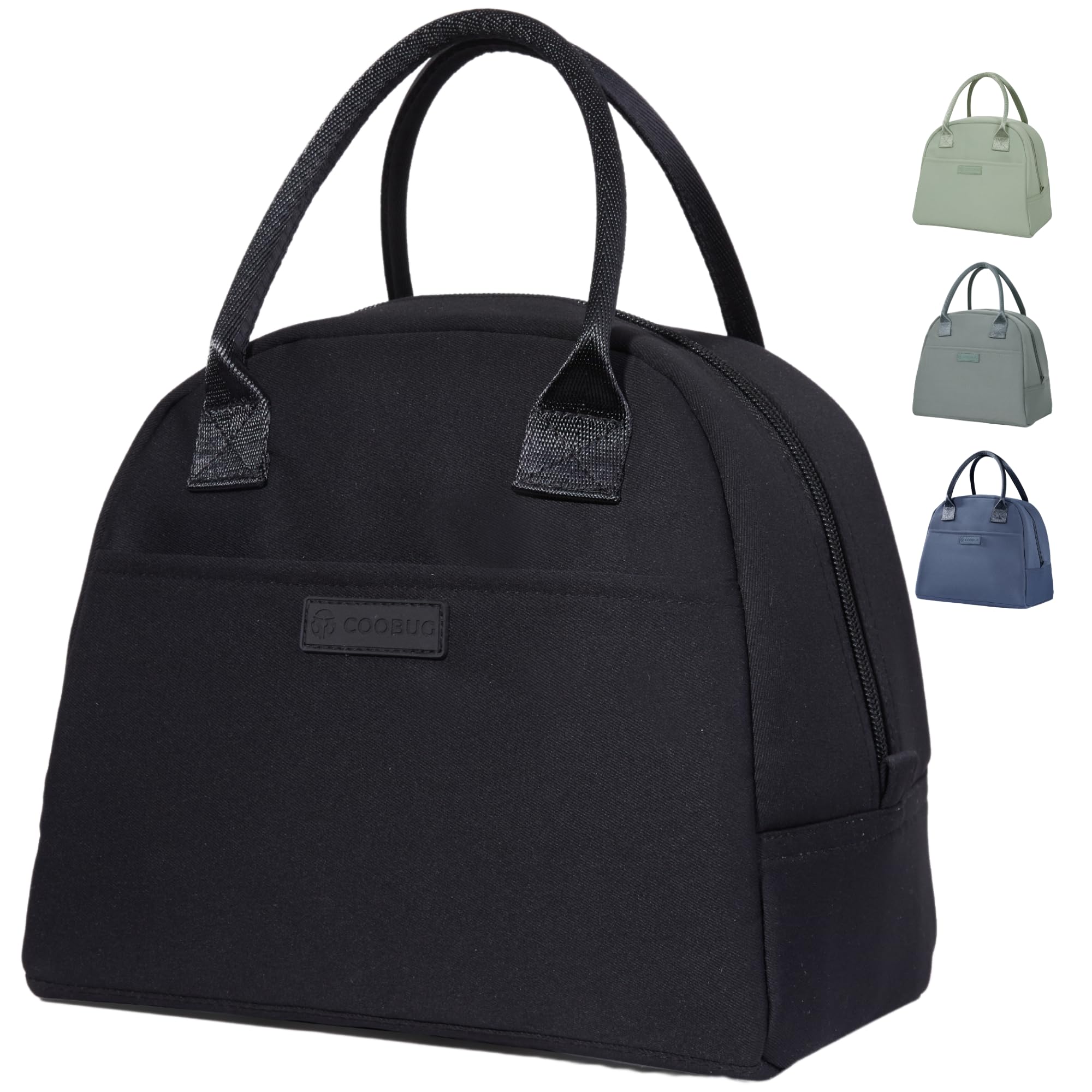 COOBUG Lunch Box Bag for Women - Insulated Women's Lunch Bags for Work, Fashionable Adult Meal Prep Bag, Leakproof Thermal Cooler Tote for Office,