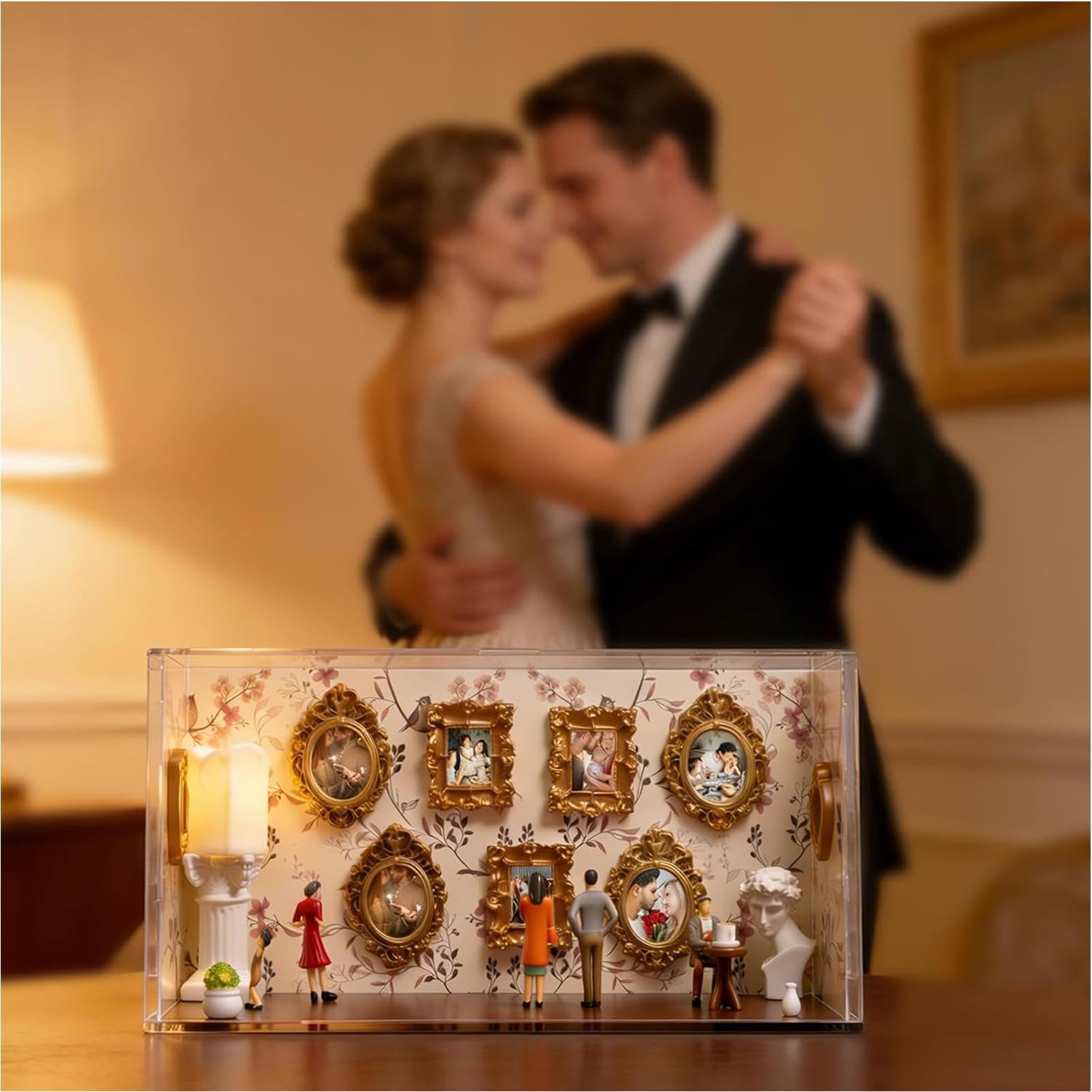 Coffret Musée de Nous Mini Boîte À Photos Décorative Avec 5 Figurines