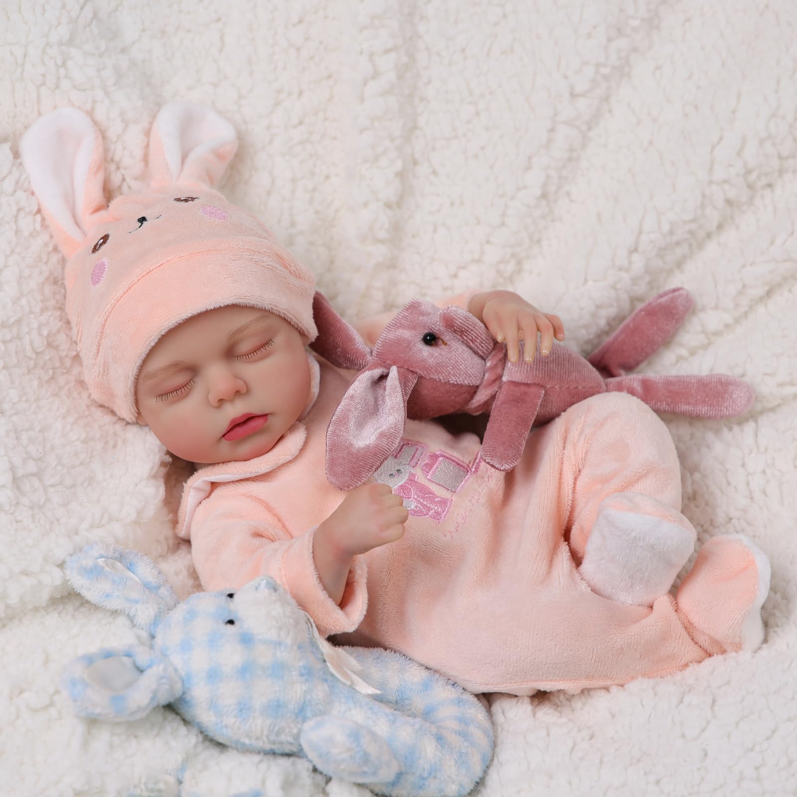 BABESIDE Reborn Baby Dolls - 12inch All Vin-yl Body Lifelike Babies Girl - Realistic Newborn with Toy Accessories for Kids Aged 3+