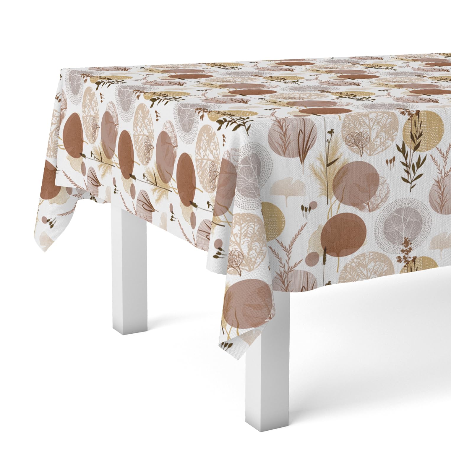 Martina Home Siena Brown Oilcloth Tablecloth 240 x 140 cm