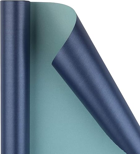 Vista 27 de RUSPEPA Papel de regalo negro mate, color liso perlado, papel lustre perfecto para bodas, cumpleaños, Navidad, baby shower, 17 pulgadas x 32.8 pies