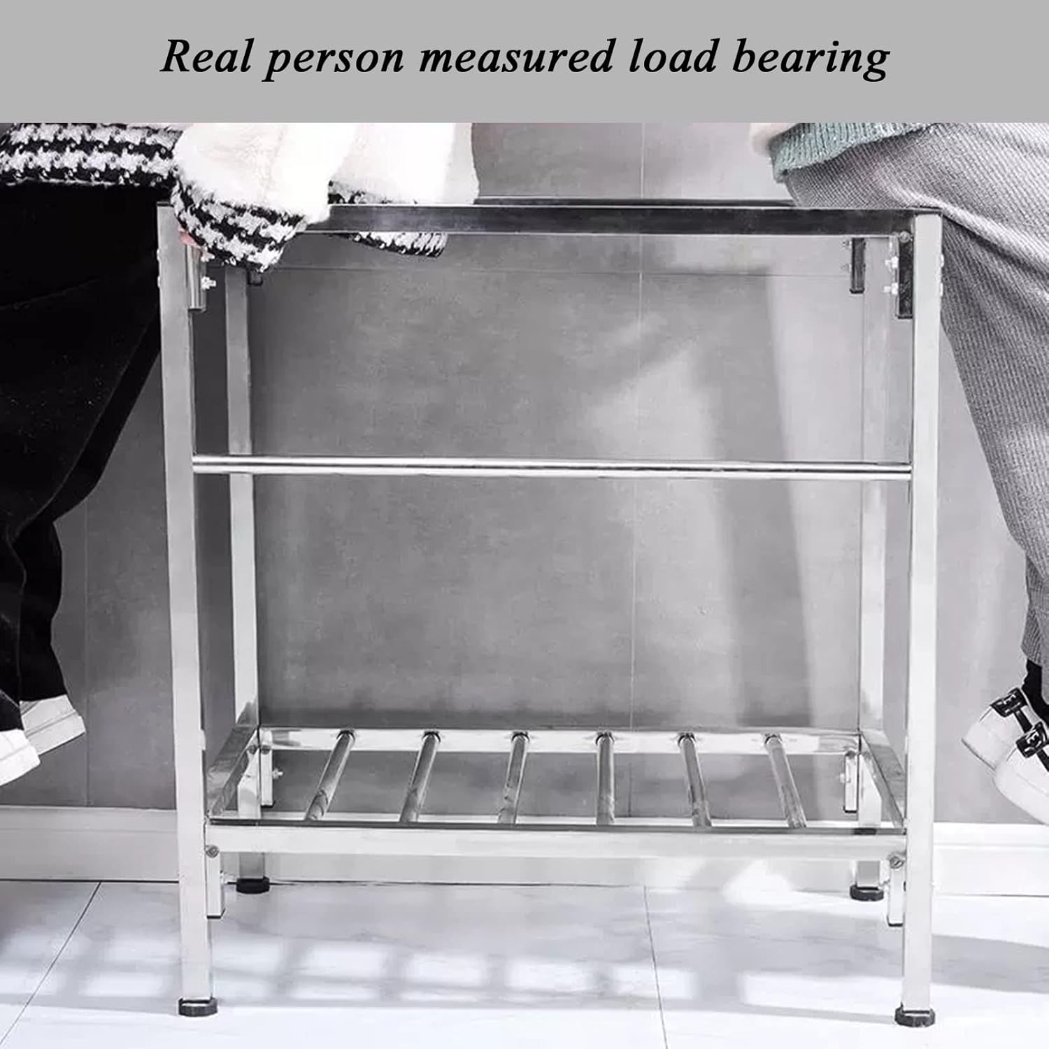 Utility Sink Laundry Tub with Faucet and Storage Shelf, Large Free Standing Wash Station Tubs Heavy Duty Slop Sinks for Washing Room, Basement, Garage or Shop