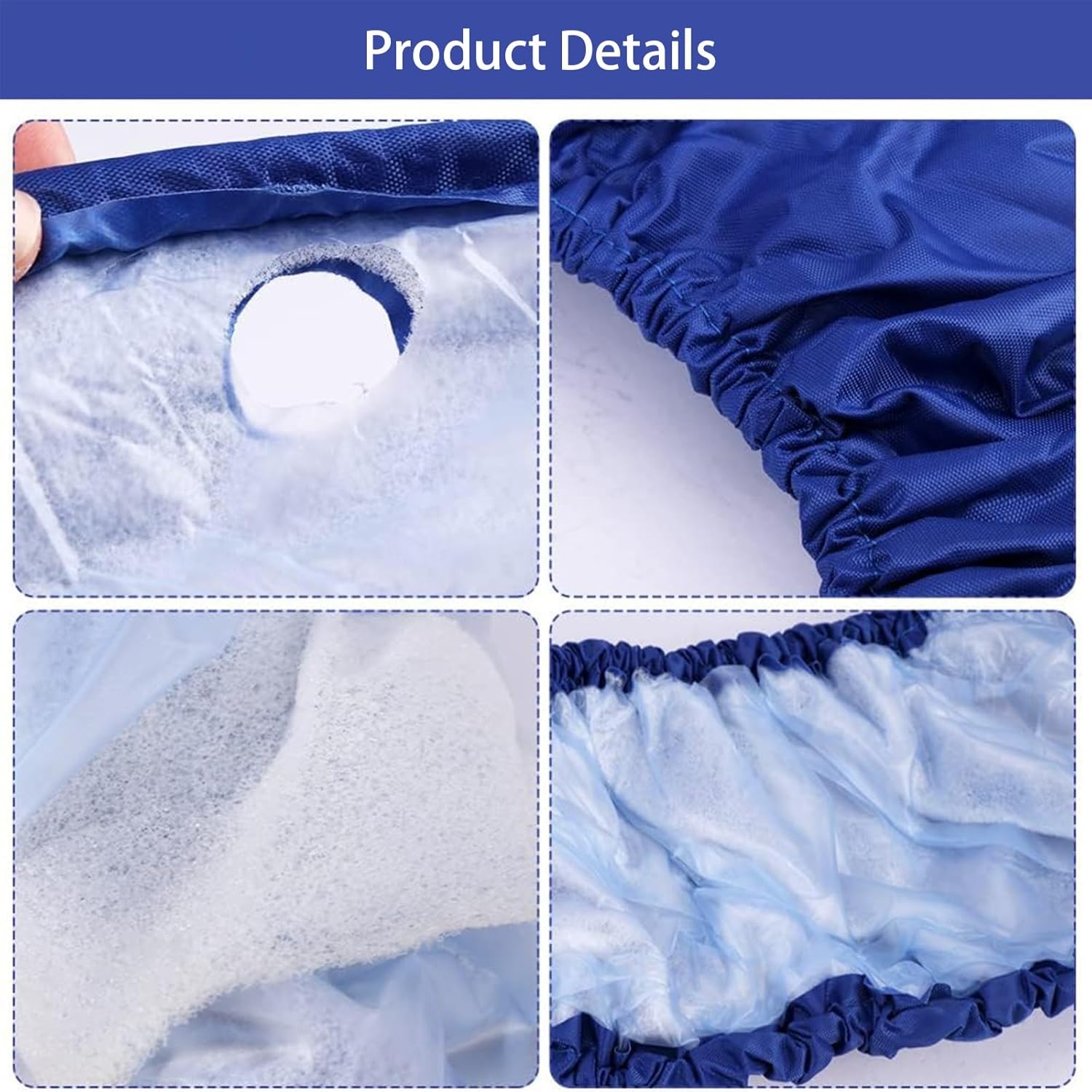 Trampoline Replacement Pad, 32/36/38/40 Inch Trampoline Skir, Oxford Waterproof Trampoline Spring Cover for Round Frames(Black,32in)