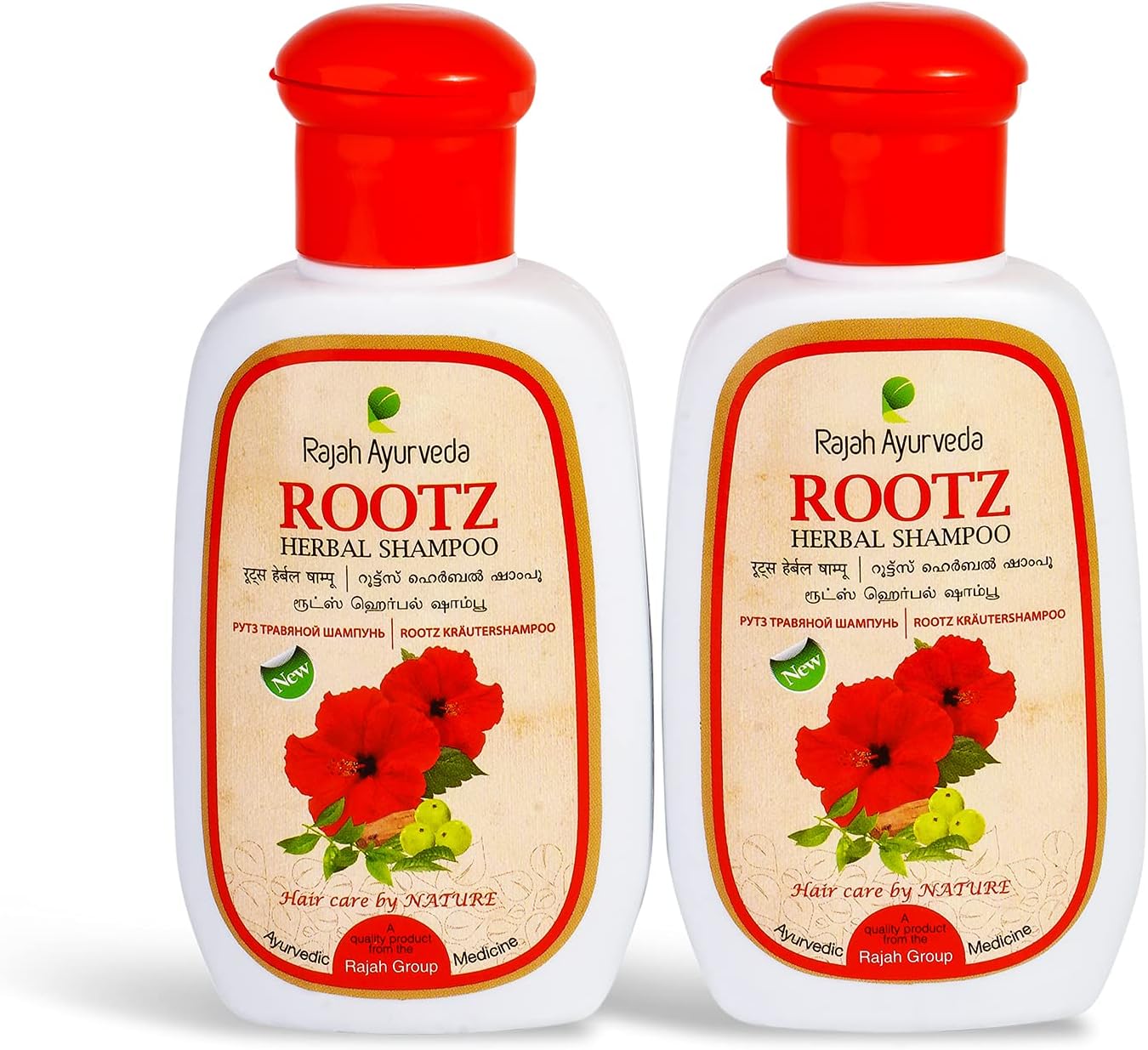 Rajah Ayurveda Rootz Herbal Shampoo (100ml)- Pack of 2