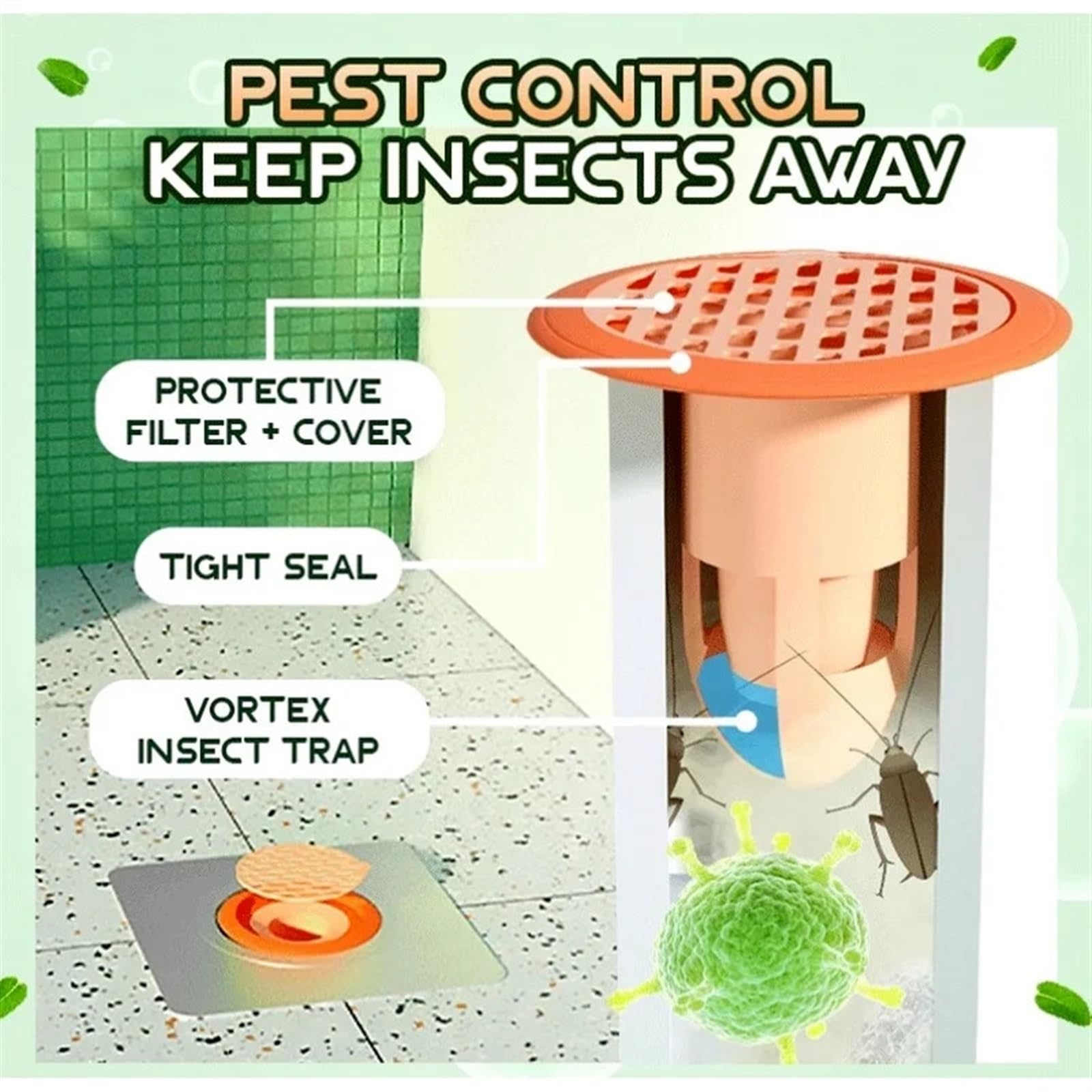 Tapa de desagüe Universal para Fregadero, 8 Piezas de desagües Lavabo c/núcleo Rebote, Filtro desagüe(Upgrade Green)
