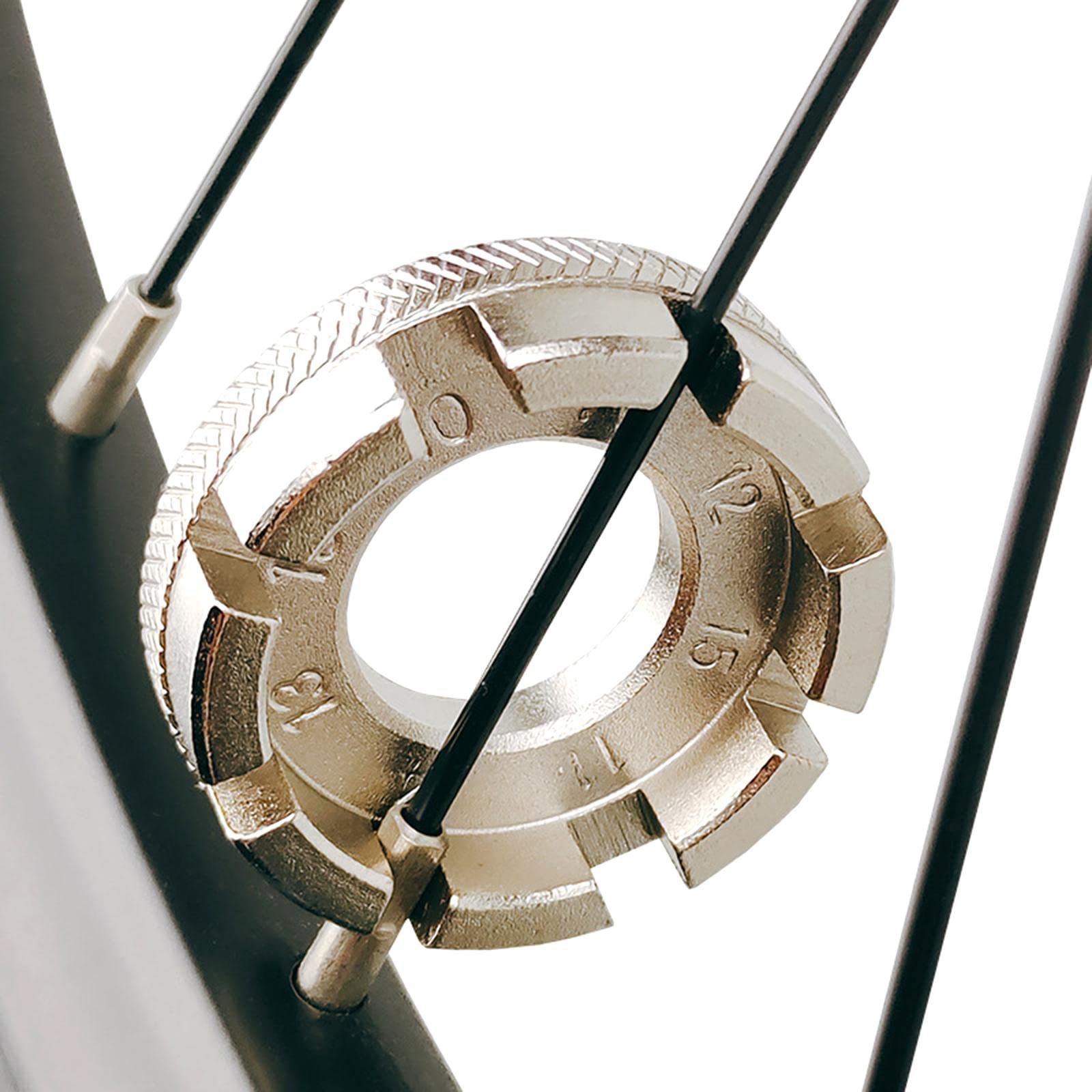 rockible Bike Spoke Adjuster Tool for Truing and Repairing Wheels