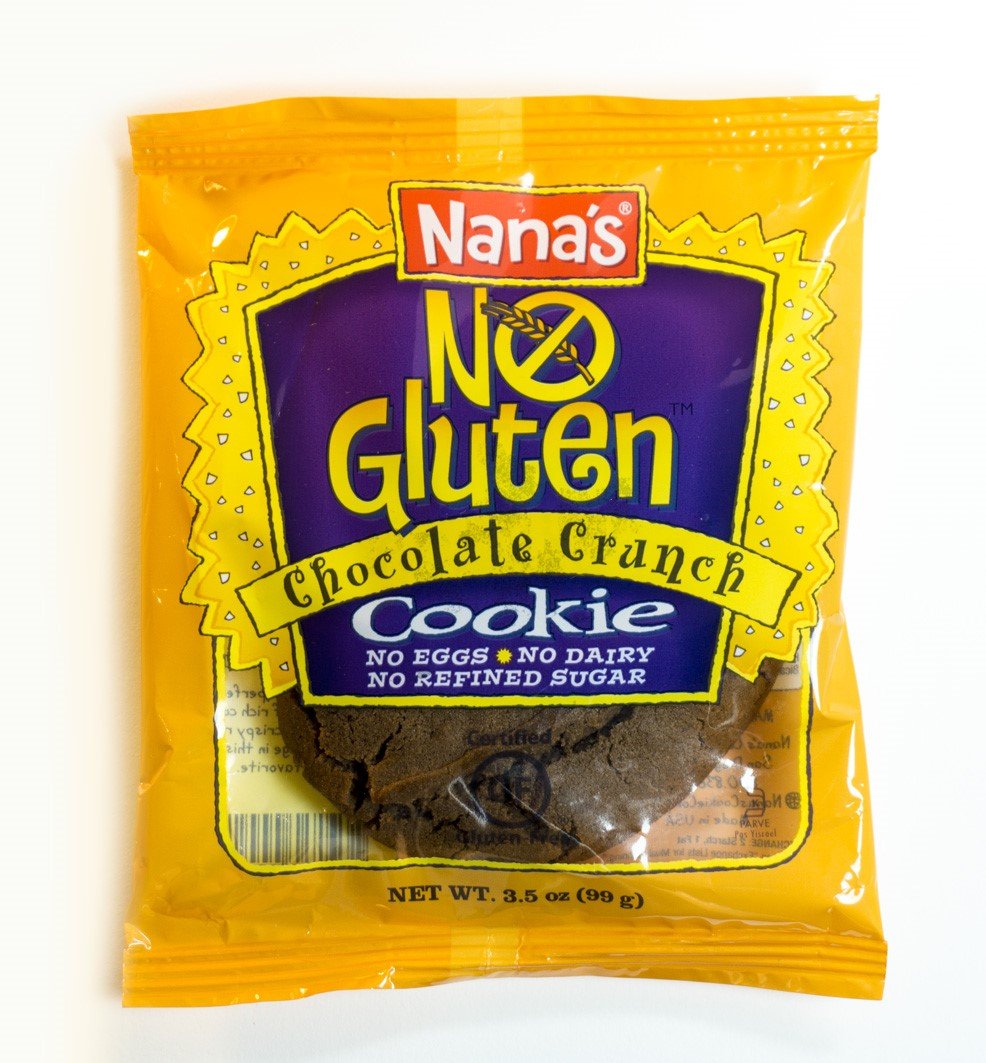 Nana's No Gluten Chocolate Crunch Cookies, 3.5-Ounce Packages (Pack of 12)
