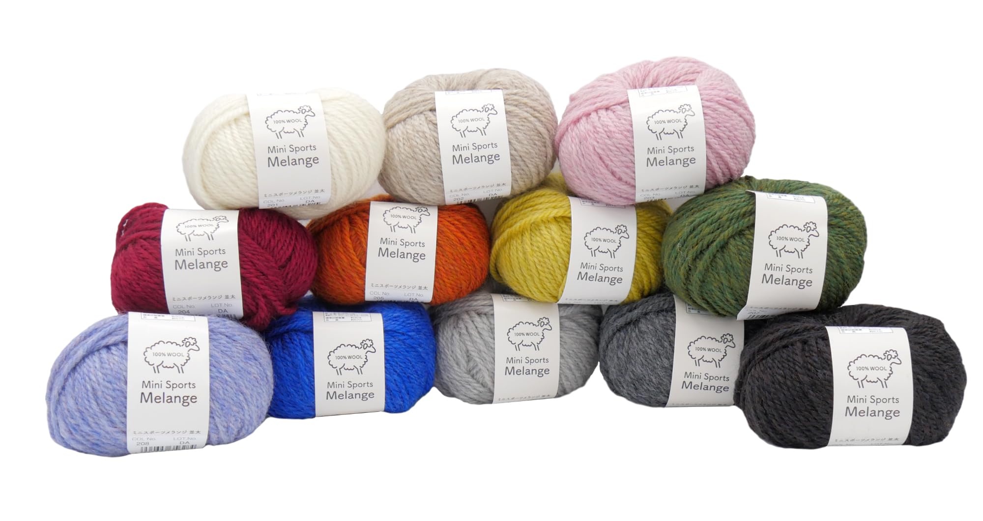Amazon | 元廣 SKI YARN (スキー毛糸) ミニスポーツメランジ 並太 COL