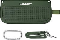 Vista 11 de co2CREA Funda de silicona suave de repuesto para altavoz portátil Bose SoundLink Flex Bluetooth (funda de silicona, funda negra)