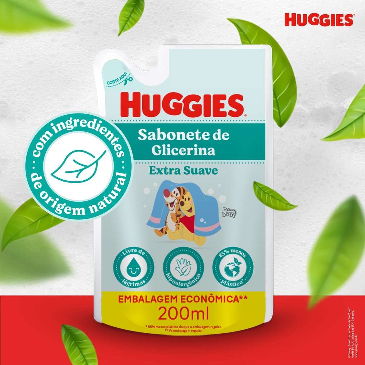 Sabonete Líquido Refil Huggies Extra Suave - 200ml