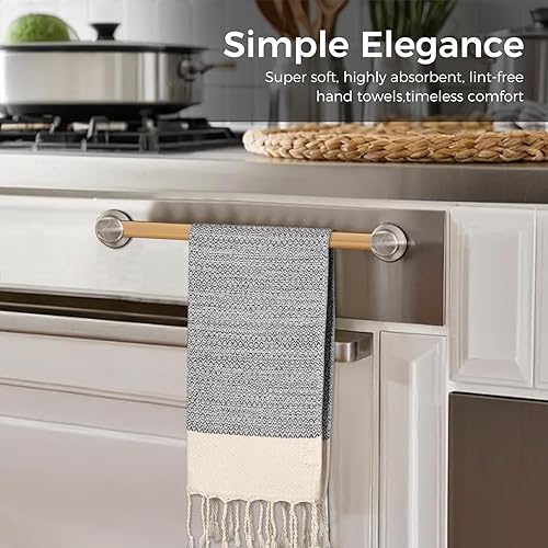 Vista 74 de cabanana Toallas de mano para baño, paquete de 2, 20 x 30 pulgadas, 100% algodón, toallas de mano turcas, superabsorbentes y de secado rápido