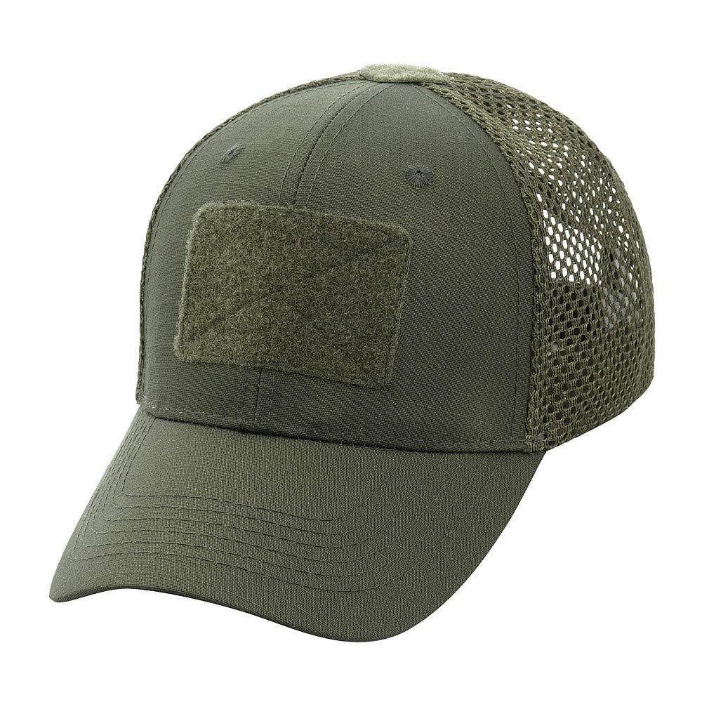 M-Tac Mesh Operator Hat - Tactical Baseball Cap - Army, Military Style Ripstop Patch Hat for Men and Women (Army Olive, XL)