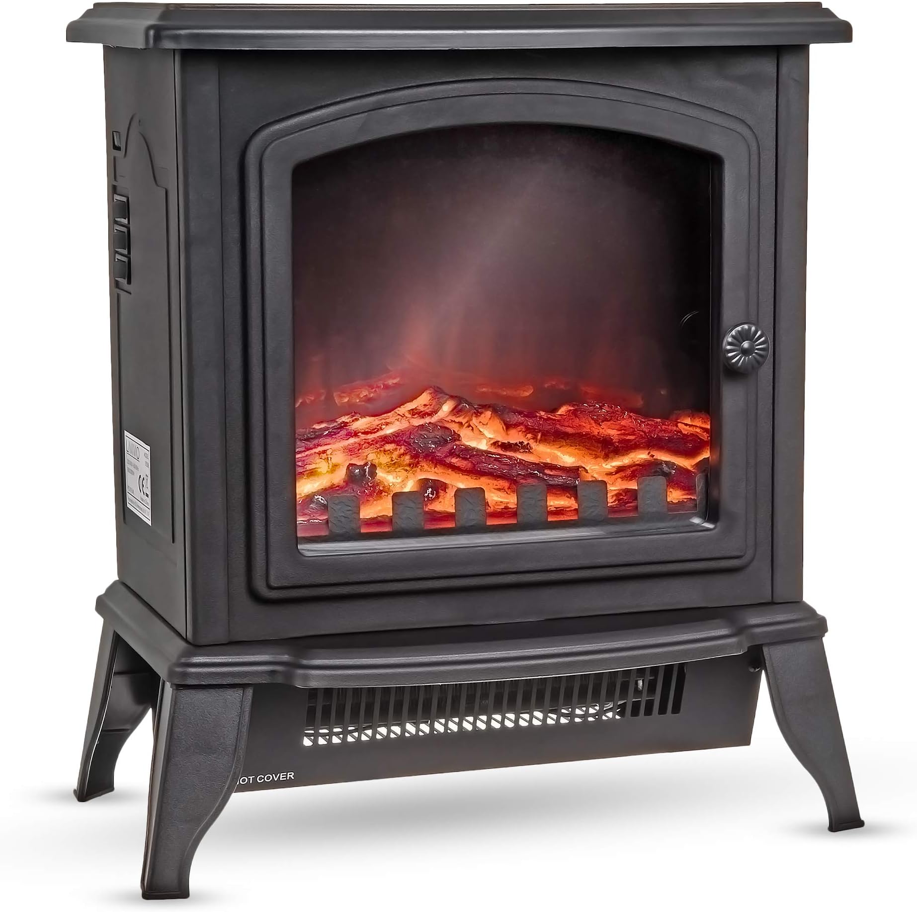 Russell Hobbs RHEFSTV1002B 1.85KW Freestanding Black Electric Stove