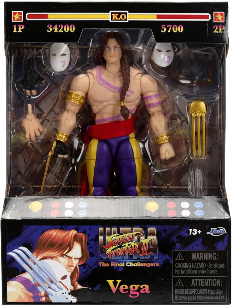 Amazon.com: Jada Street Fighter II Vega (Wave 4) Action Figure