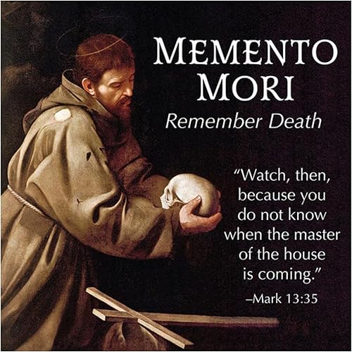 Miniatura 5 de Needzo Memento Mori - Rosario y tarjeta de oración, accesorio de bolsillo, regalos católicos, 9.5 pulgadas, No es una piedra preciosa