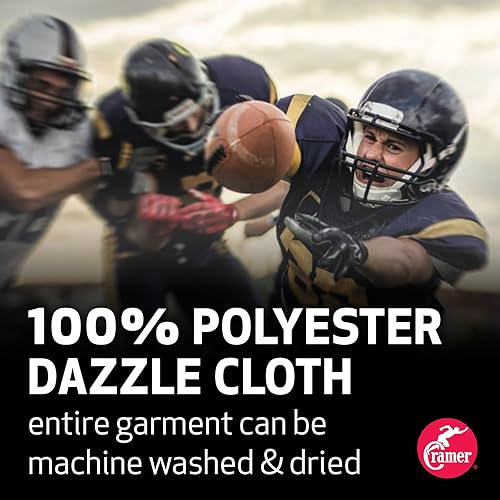 Miniatura 6 de Cramer Pantalones de juego de fútbol, 7 almohadillas con cadera, coxis, muslos y rodilleras, equipo de fútbol juvenil